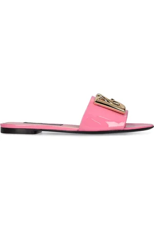 Dolce & Gabbana Claquettes En Cuir Verni 10 Mm