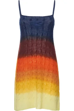 Etro Robe Courte En Maille De Laine