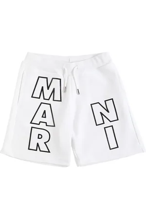 Marni Short En Coton Imprimé Logo
