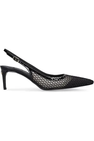 Dolce & Gabbana Escarpins À Bride En Cuir Et Mesh 60 Mm