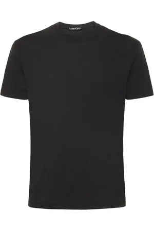 Tom Ford T-shirt En Coton Mélangé À Col Ras-du-cou