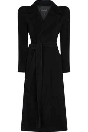Balenciaga Manteau Long En Cachemire Mélangé