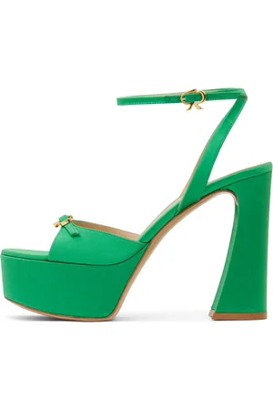 Gianvito Rossi Sandales Compensées En Satin Maddy 105 Mm