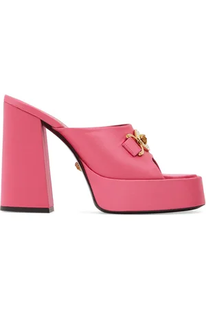 VERSACE Mules En Satin 120 Mm