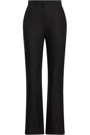 Loulou Studio Pantalon Droit En Laine Taille Haute Kallisto
