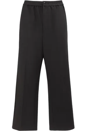 Ami Pantalon Droit En Laine Mélangée