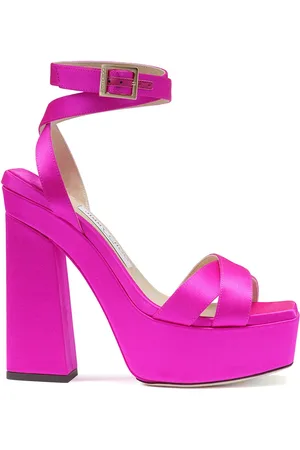 Jimmy Choo Sandales En Satin Gaia 140 Mm