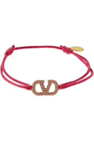 VALENTINO GARAVANI Bracelet Fin Réglable Avec Cristaux V Logo