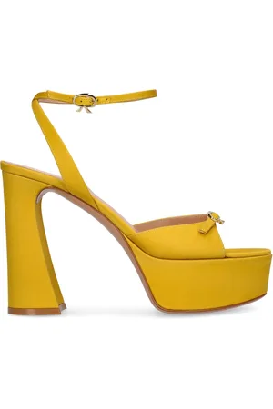 Gianvito Rossi Sandales Compensées En Satin Maddy 105 Mm