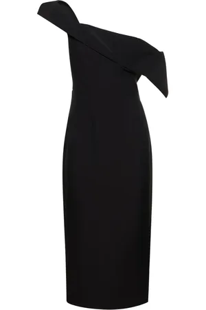 Roland Mouret Robe Midi Asymétrique En Laine Et Soie