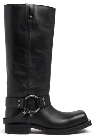 Acne Studios Bottes Hautes En Cuir Balius 40 Mm