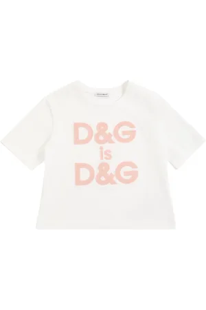 Dolce & Gabbana T-shirt En Jersey De Coton À Imprimé Logo