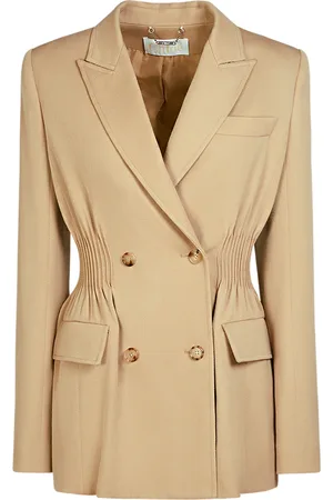 Chloé Veste En Gabardine De Laine À Double Boutonnage