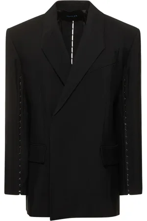 MUGLER Veste Oversize À Boutonnage Simple Avec Crochets