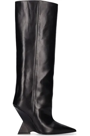 The Attico Bottes Hautes En Cuir Cheope 105 Mm