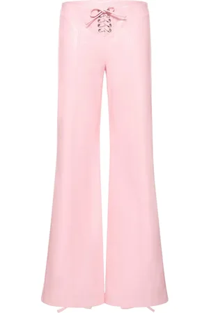 ROTATE Pantalon Évasé Embossé À Lacets