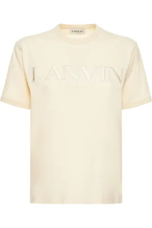 Lanvin T-shirt En Jersey De Coton À Logo
