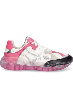 Moschino Sneakers En Mesh Et Cuir
