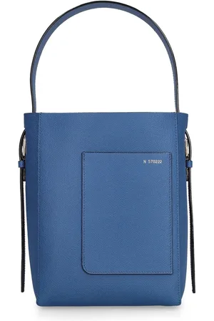 VALEXTRA Petit Sac Cabas En Cuir Grainé Souple Bucket