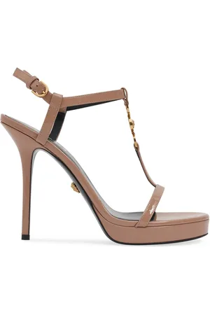 VERSACE Sandales En Cuir Verni 115 Mm