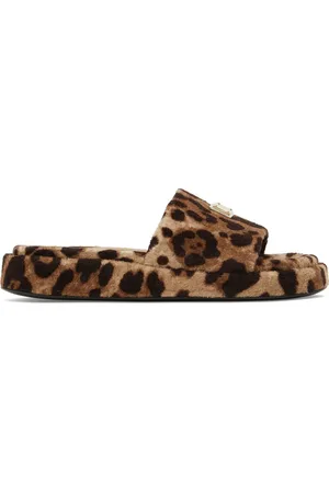 Dolce & Gabbana Claquettes En Tissu Éponge Imprimé 20 Mm