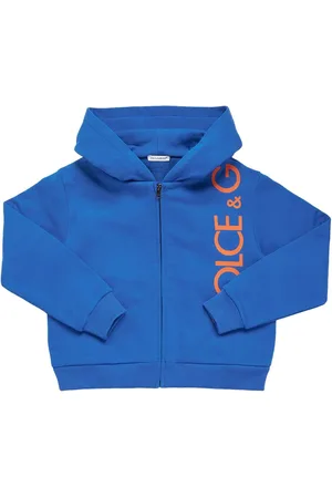 Dolce & Gabbana Sweat-shirt Zippé En Coton À Capuche