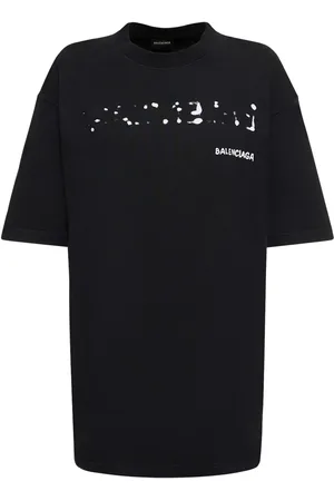 Balenciaga T-shirt Ample En Coton Mélangé