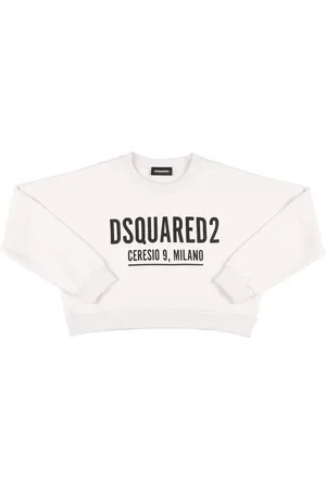 Dsquared2 Sweat-shirt En Coton À Logo Caoutchouté