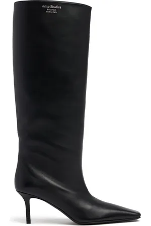 Acne Studios Bottes Hautes En Cuir 70 Mm
