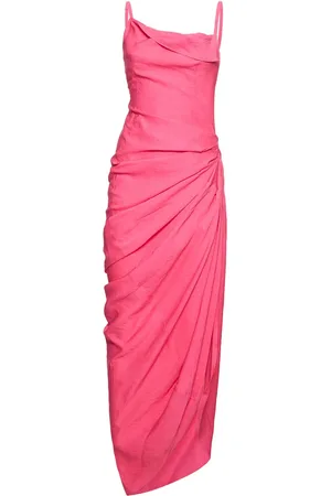 Jacquemus Robe Longue En Viscose Mélangée La Robe Saudade