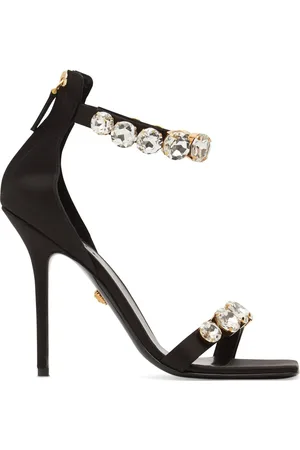 VERSACE Sandales En Satin Embelli 110 Mm
