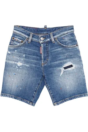 Dsquared2 Short En De Coton Stretch Usé