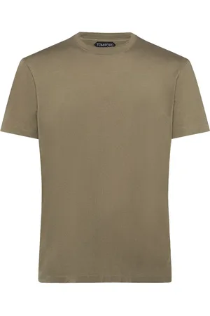 Tom Ford T-shirt En Coton Mélangé À Col Ras-du-cou