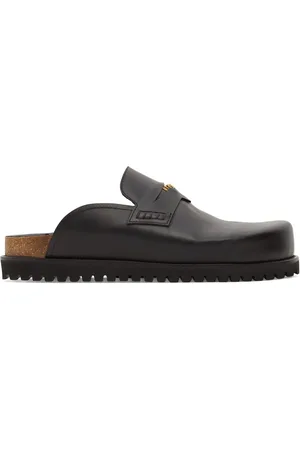 VERSACE Mules En Cuir
