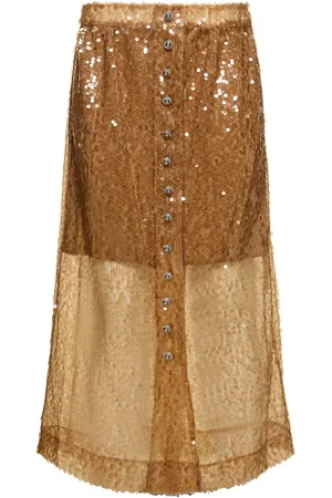 Paco rabanne Jupe Midi En Sequins