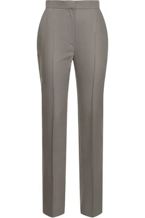 Loulou Studio Pantalon Droit En Laine Taille Haute Kallisto