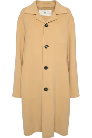 Ami Manteau En Laine Et Cachemire
