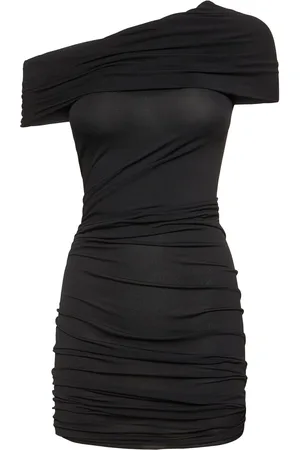 Rick Owens Robe Courte En Jersey Drapé Lola