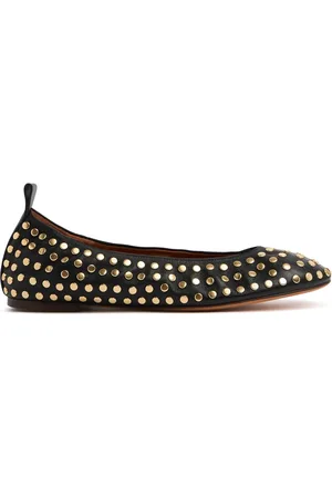 Lanvin Ballerines En Cuir Clouté 5 Mm