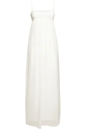 Jacquemus Robe Longue En Satin La Robe Peplo