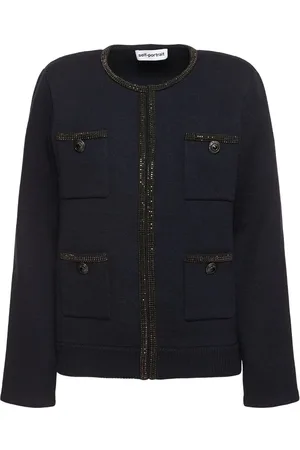 Self-Portrait Cardigan En Maille Embellie