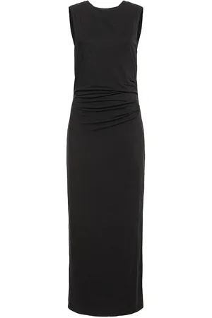 St Agni Robe Midi En Jersey De Cupro Drapé