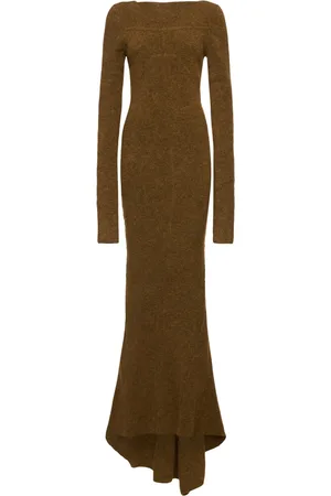 Rick Owens Robe Dos Nu En Maille Côtelée Luna