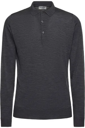 JOHN SMEDLEY Polo En Maille De Laine Ultra-fine Belper