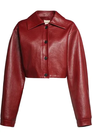Khaite Veste Courte En Cuir Sue