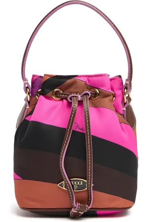 Puccini Petit Sac Panier En Nylon À Cordons