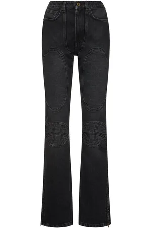 Jean Paul Gaultier Jean Droit En Denim Taille Haute