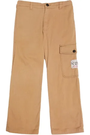 Nº21 Pantalon Cargo En Gabardine De Coton Mélangé