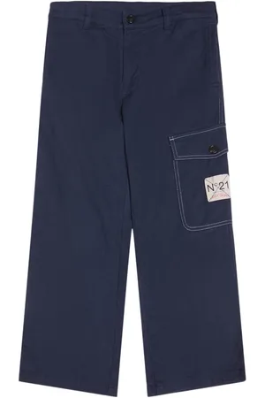 Nº21 Pantalon Cargo En Gabardine De Coton Mélangé