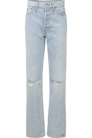 RE/DONE Jean Loose Usé Taille Haute 90s
